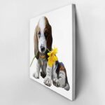 Πίνακας σε καμβά SUNNY FLOWER BEAGLE DOG