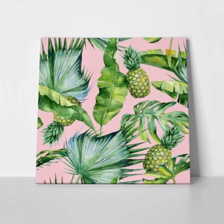 Πίνακας σε καμβά TROPICAL - Botanical - Φυτα Sticky 1