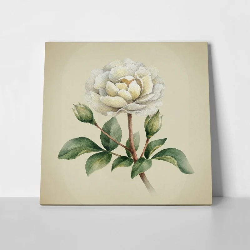 Πίνακας σε καμβά UNIQUE WATERCOLOR PEONY FLOWERS