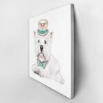 Πίνακας σε καμβά WEST HIGHLAND WHITE TERRIER HIPSTER