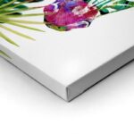 Πίνακας σε καμβά ZEBRA EXOTIC TROPICAL WATERCOLOR