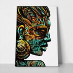 Πινακας σε καμβά AFRICAN WOMAN PROFILE 2