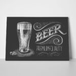 Πινακας σε καμβά BEER GLASS