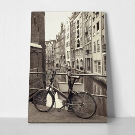 Πινακας σε καμβά BIKE ON BRIDGE
