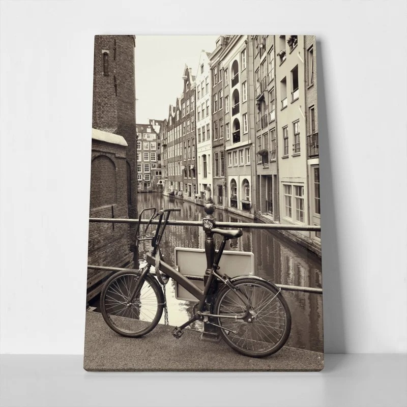 Πινακας σε καμβά BIKE ON BRIDGE