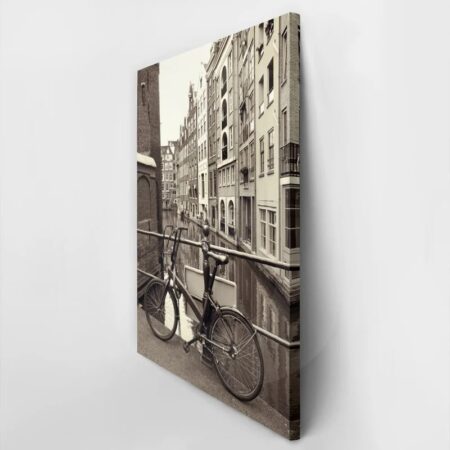 Πινακας σε καμβά BIKE ON BRIDGE - Ποδηλατα Sticky 2