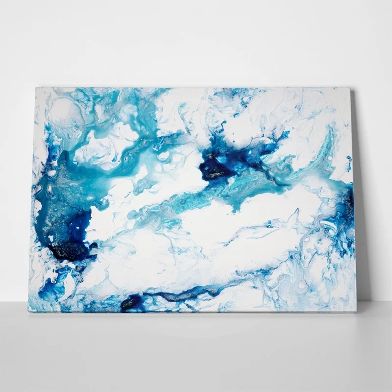 Πινακας σε καμβά BLUE CREATIVE ABSTRACT BACKGROUND