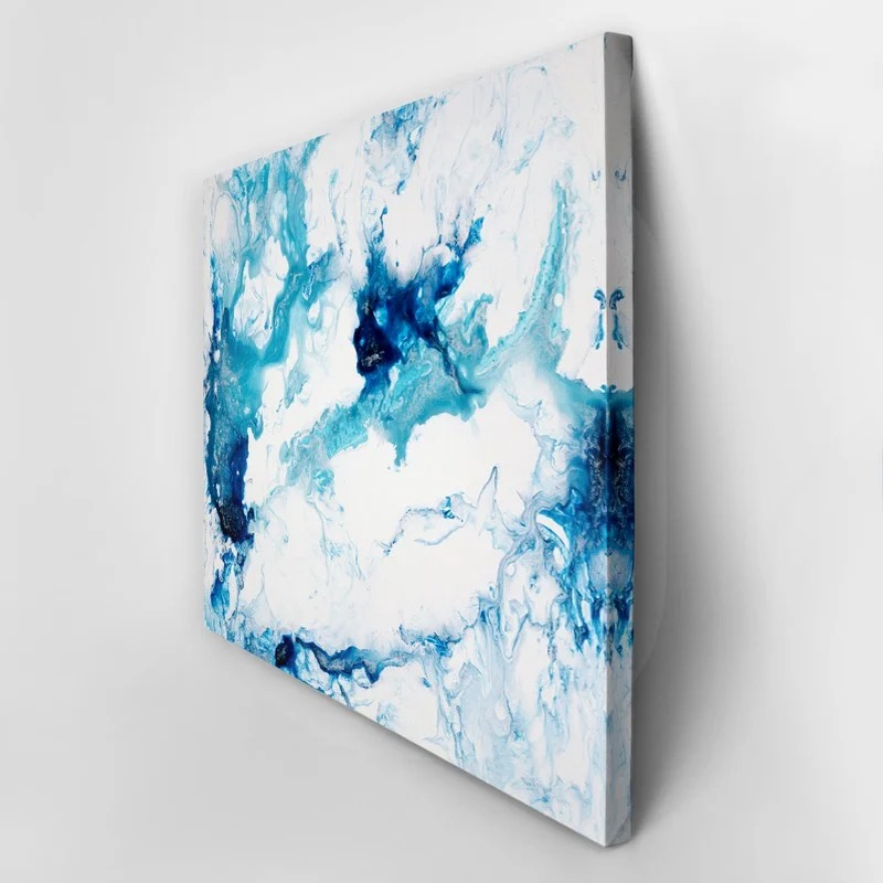 Πινακας σε καμβά BLUE CREATIVE ABSTRACT BACKGROUND