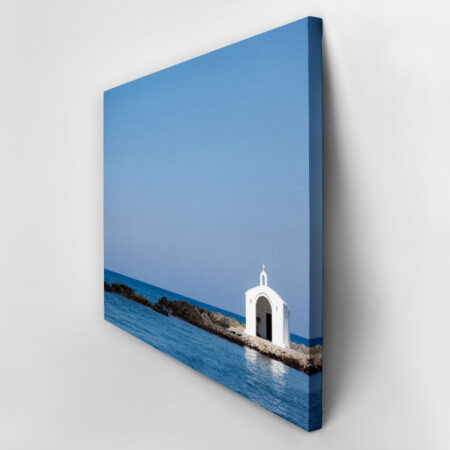 Πινακας σε καμβά GREEK CHURCH - Θαλασσα Sticky 2