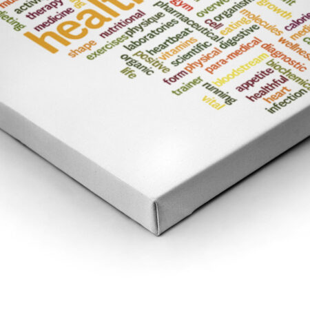 Πινακας σε καμβά HEALTH - Typography Sticky 1