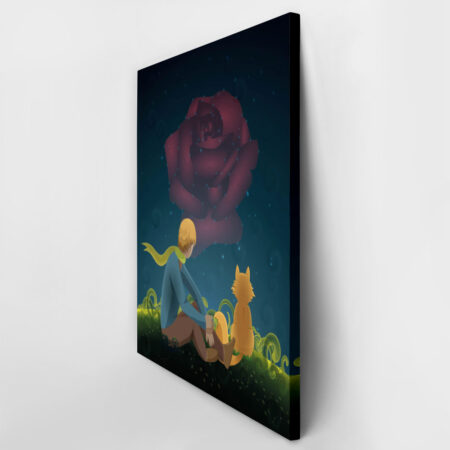 Πινακας σε καμβά LITTLE PRINCE ROSE FOX - Παιδικοι και set Sticky 2
