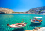 Πινακας σε καμβά MATALA BEACH FISHING BOATS