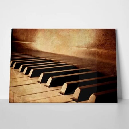 Πινακας σε καμβά OLD PIANO - Πιανο - Πληκτροφορα οργανα