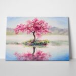Πινακας σε καμβά ORIENTAL CHERRY TREE