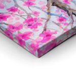 Πινακας σε καμβά PINK FLOWERY ORCHARD YARD