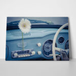 Πινακας σε καμβά RETRO BLUE CAR