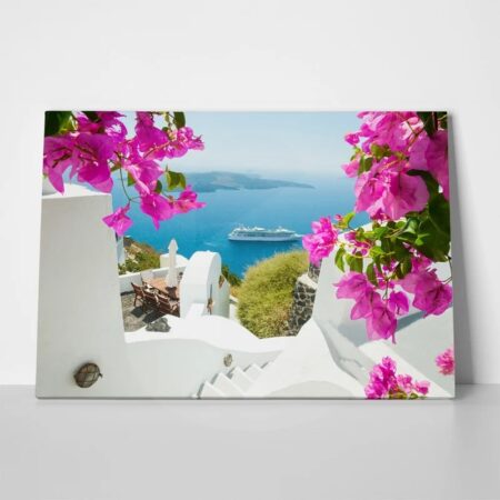 Πινακας σε καμβά SANTORINI 5 - Νησια