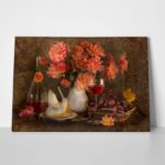 Πινακας σε καμβά STILL LIFE AUTUMN FLOWERS