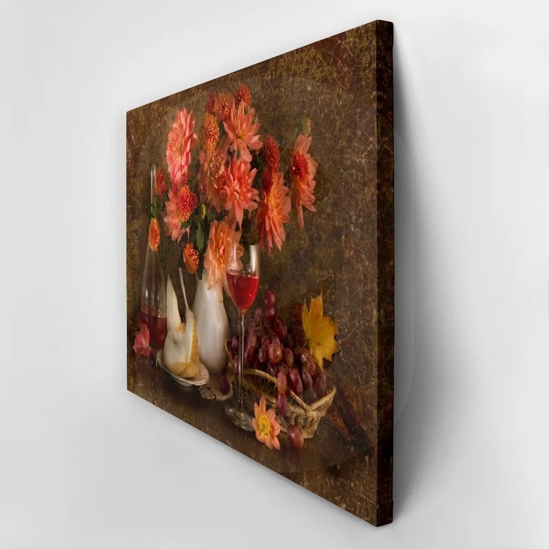 Πινακας σε καμβά STILL LIFE AUTUMN FLOWERS