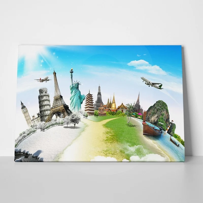 Πινακας σε καμβά WORLD LANDMARKS 3