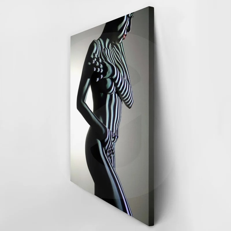 Πινακας σε καμβά ZEBRA PATTERN ON WOMAN