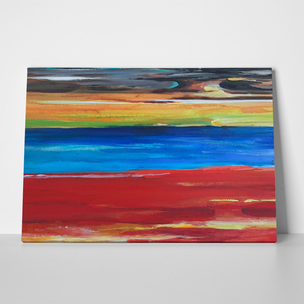 Πινακας σε καμβά ABSTRACT SEASCAPE PAINTING