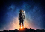 Πινακας σε καμβά ASTRONAUT IN OUTER SPACE 2