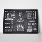 Πινακας σε καμβά BEER POSTER