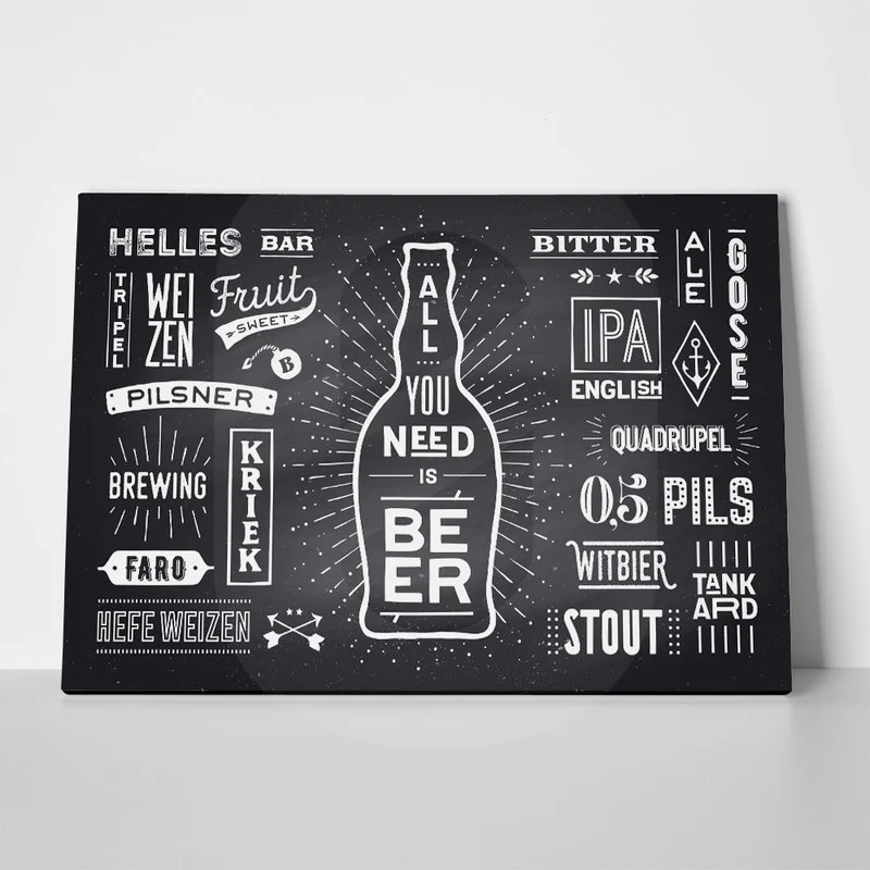Πινακας σε καμβά BEER POSTER