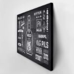Πινακας σε καμβά BEER POSTER