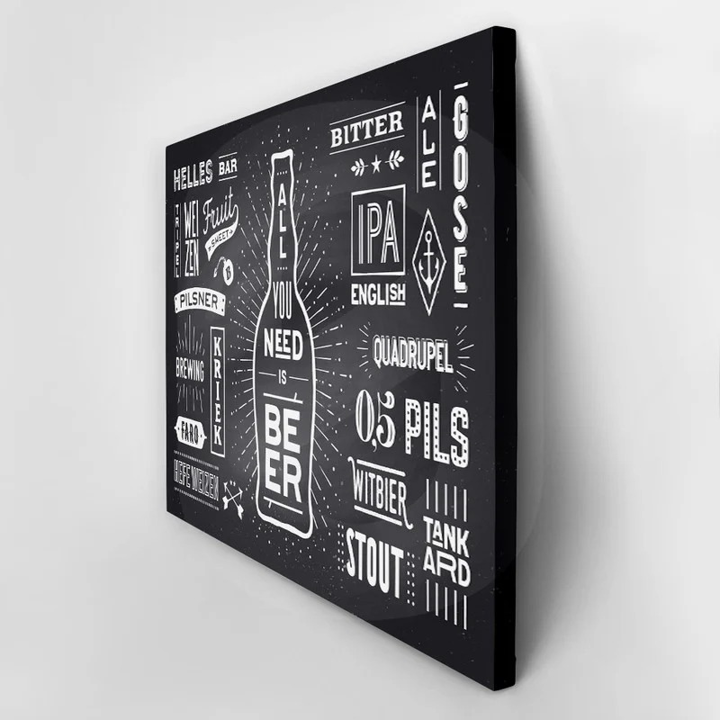 Πινακας σε καμβά BEER POSTER