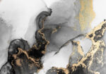 Πινακας σε καμβά BLACK GOLD ABSTRACT