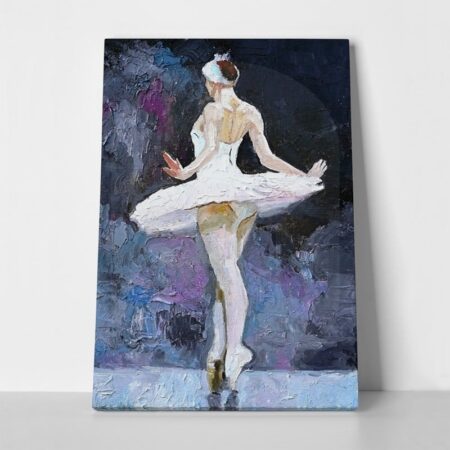 Πινακας σε καμβά BLUE TONES BALLERINA - Χορος Sticky 1