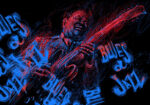 Πινακας σε καμβά BLUES JAZZ MUSICIAN GUITAR