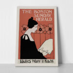 Πινακας σε καμβά BOSTON SUNDAY HERALD