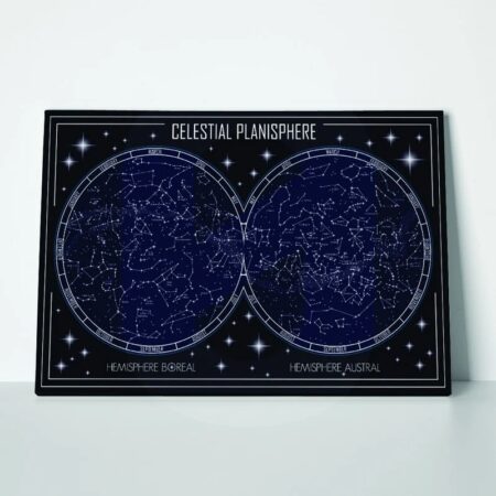 Πινακας σε καμβά CELESTIAL PLANISPHERE MAP