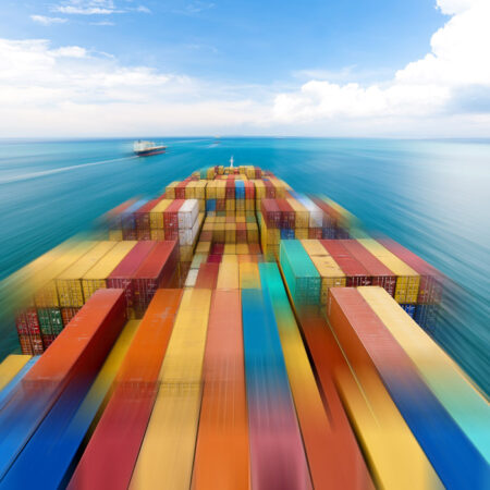 Πινακας σε καμβά CONTAINERS - Οικονομια και Επιχειρηματικοτητα Sticky 4