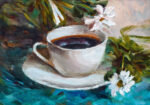 Πινακας σε καμβά CUP OF COFFEE PAINTING