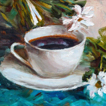 Πινακας σε καμβά CUP OF COFFEE PAINTING - Food and Drink Sticky 5