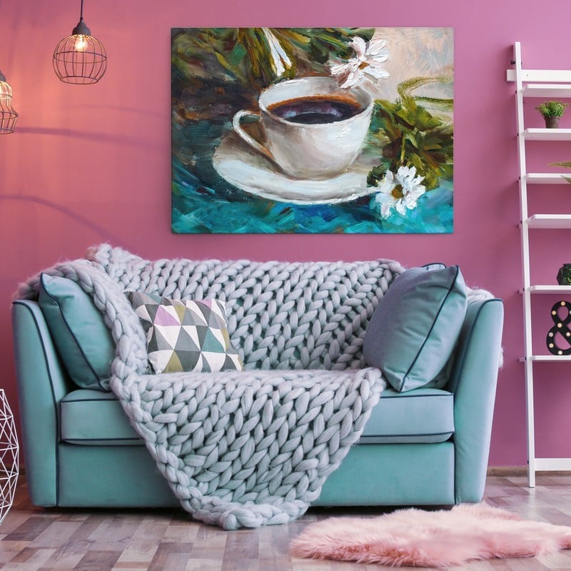 Πινακας σε καμβά CUP OF COFFEE PAINTING