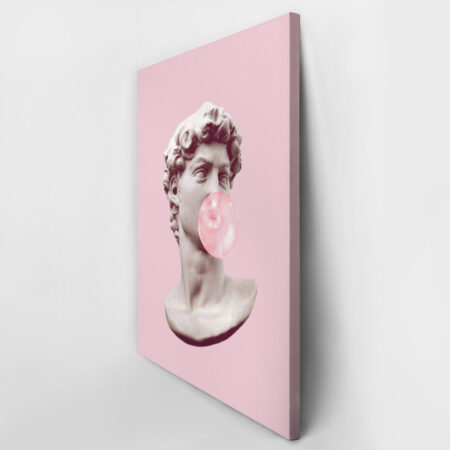 Πινακας σε καμβά DAVID BUBBLE GUM - Michelangelo Sticky 3