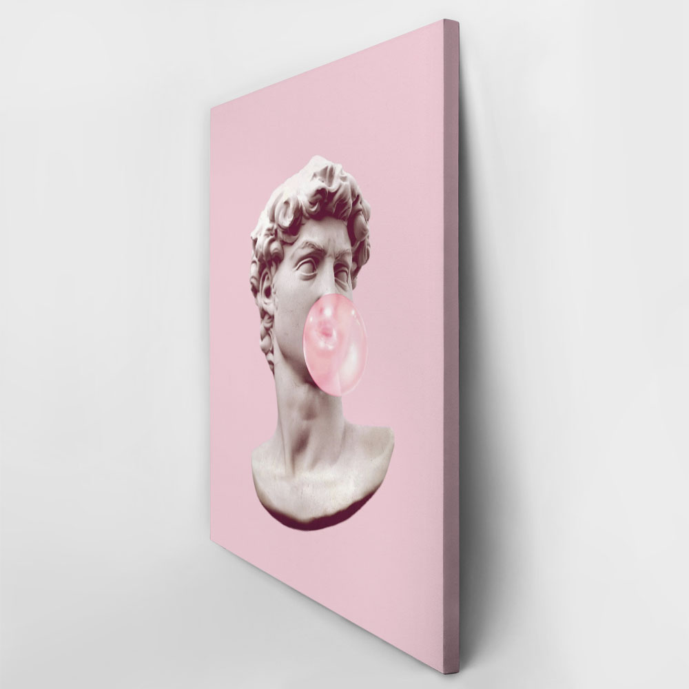 Πινακας σε καμβά DAVID BUBBLE GUM