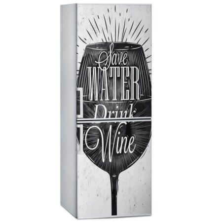 Αυτοκόλλητο ψυγείου DRINK WINE - Food and Drink