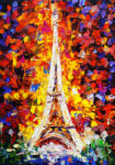 Πινακας σε καμβά EIFFEL TOWER OIL PAINTING 2