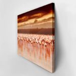 Πινακας σε καμβά FLAMINGOS IN THE SUNSET