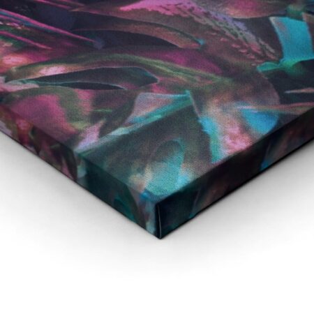 Πινακας σε καμβά FLUROSCENT PALM LEAVES - Botanical - Φυτα Sticky 2