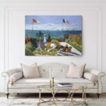 Πινακας σε καμβά MONET - GARDEN AT SAINTE ADRESSE