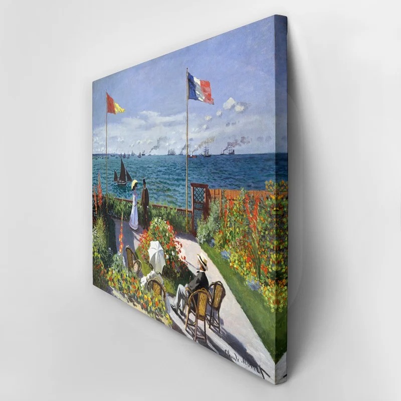 Πινακας σε καμβά MONET - GARDEN AT SAINTE ADRESSE