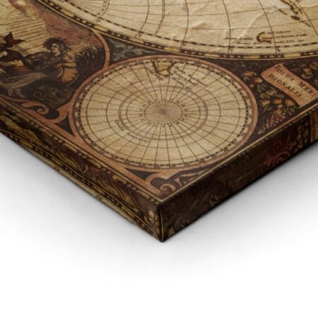 Πινακας σε καμβά OLD WORLD ATLAS - Χαρτες Sticky 2