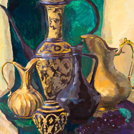 Πινακας σε καμβά ORIENTAL POTTERY - Vintage Sticky 5